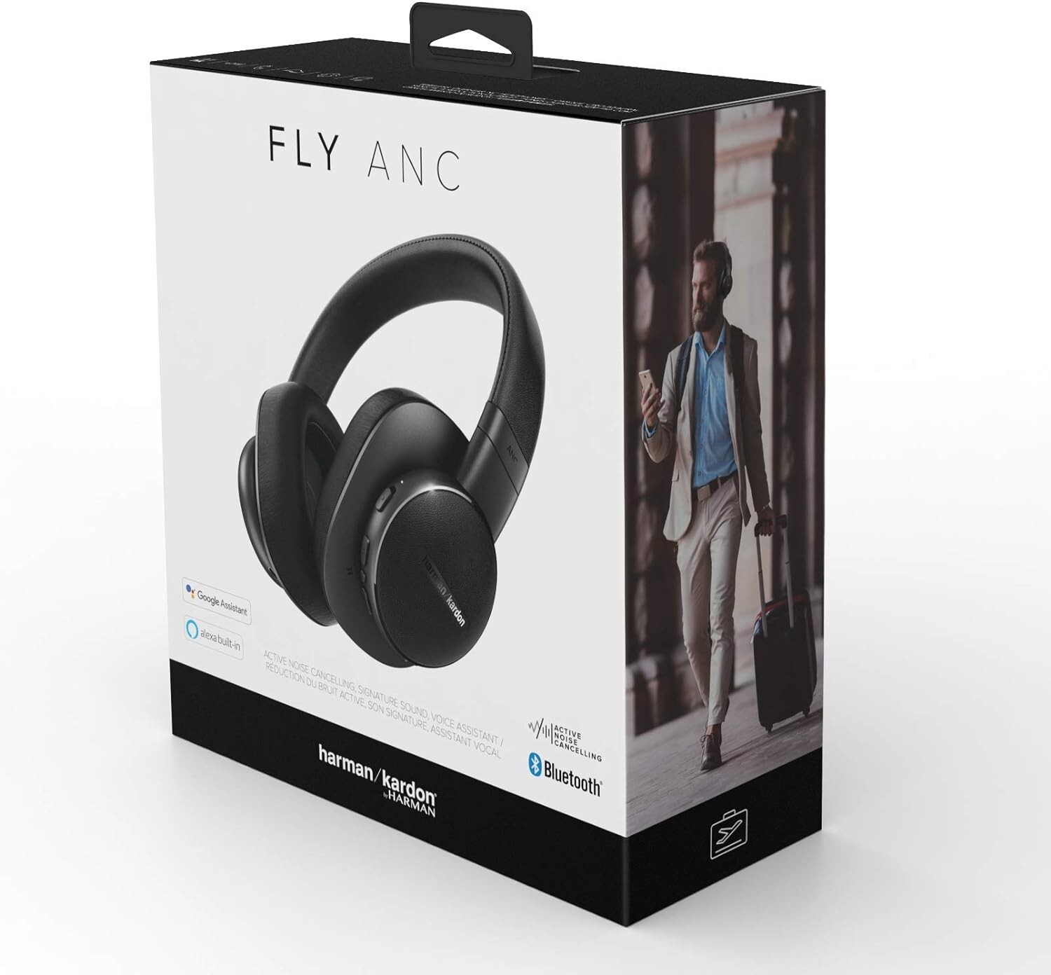 Harman Kardon Headphones FLY ANC Over-Ear Noise Canceling Bluetooth USED
