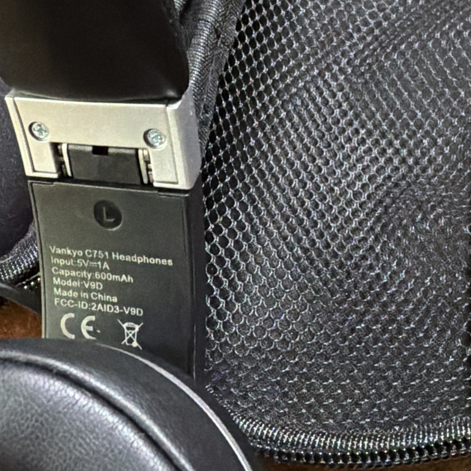 Vankyo Over-Ear Headphones Black with Zipper Carrying Case and Audio Cable