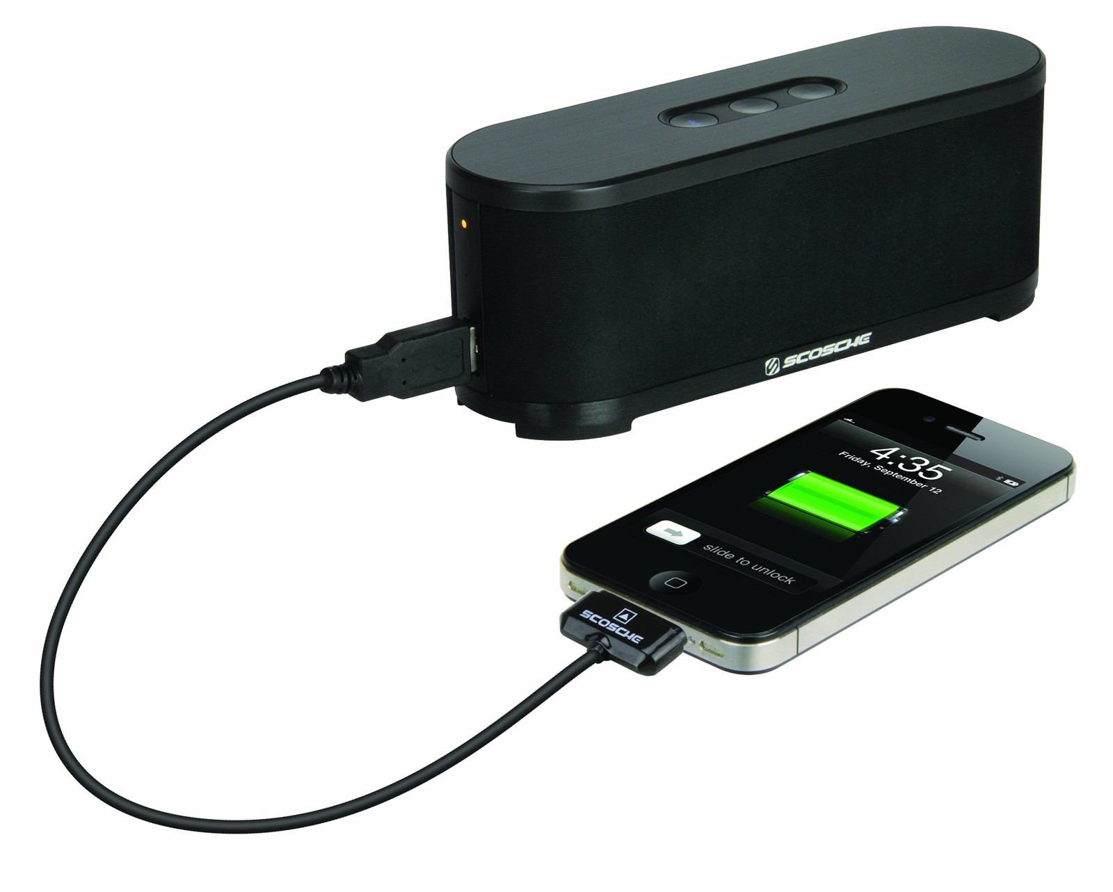 Scosche BTSPK2 boomSTREAM Bluetooth Media Speaker – Bluetooth Car Kit New