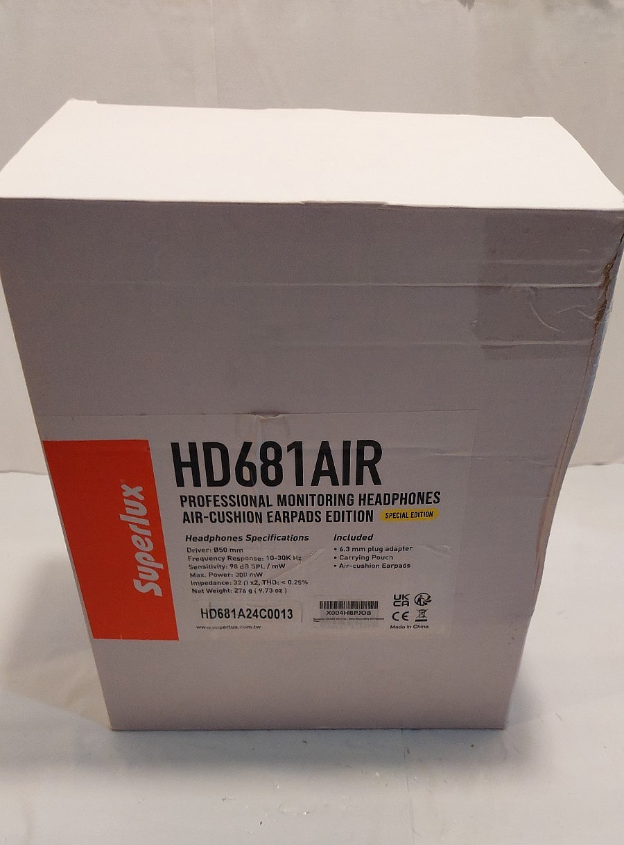 Superlux HD681AIR Studio Monitoring Headphones Wired Over Ear Special Edition
