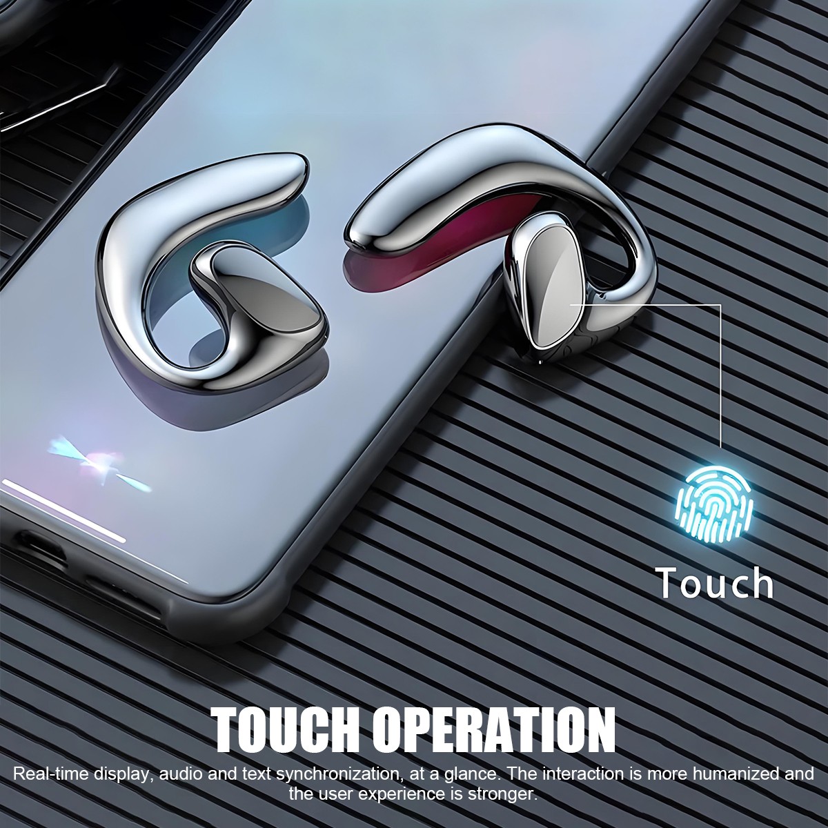 New Smart VoiceTranslator Earbuds 155+Languages Real Time Translator Earbuds US~