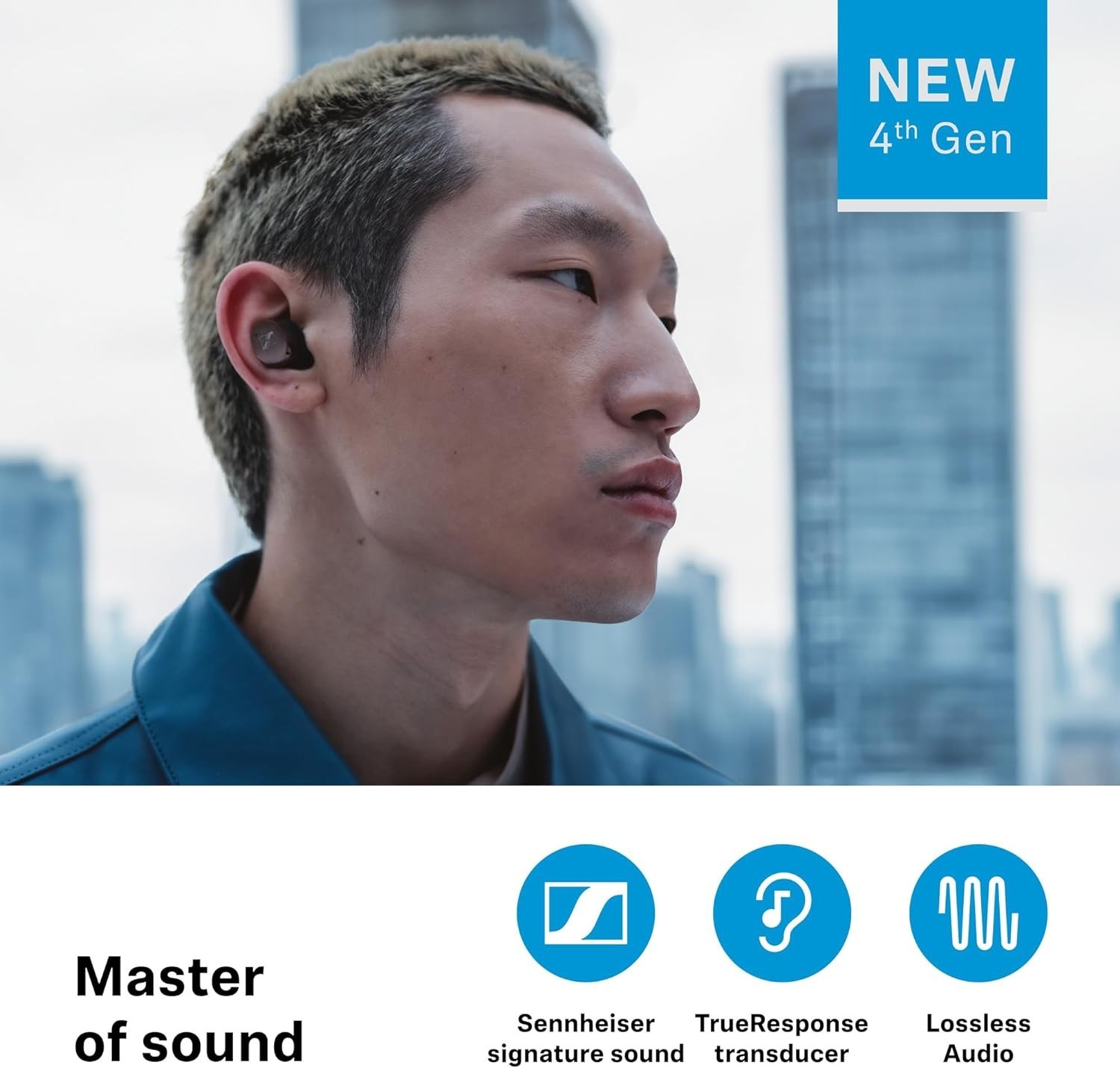 Sennheiser MOMENTUM True Wireless 4 Smart Earbuds with Bluetooth Black Copper
