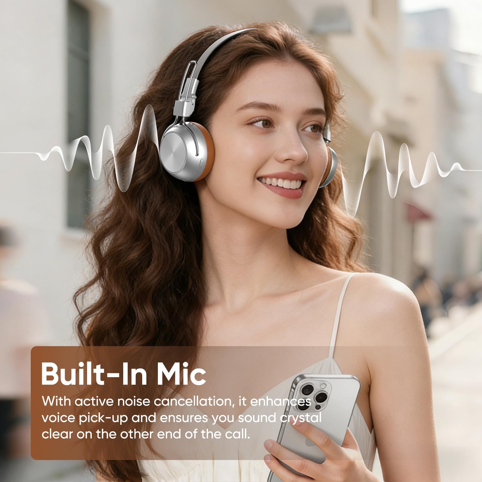 Wireless Headphones, Bluetooth 6.0 Ultra-Low Latency, Noise Cancelling, Clear…