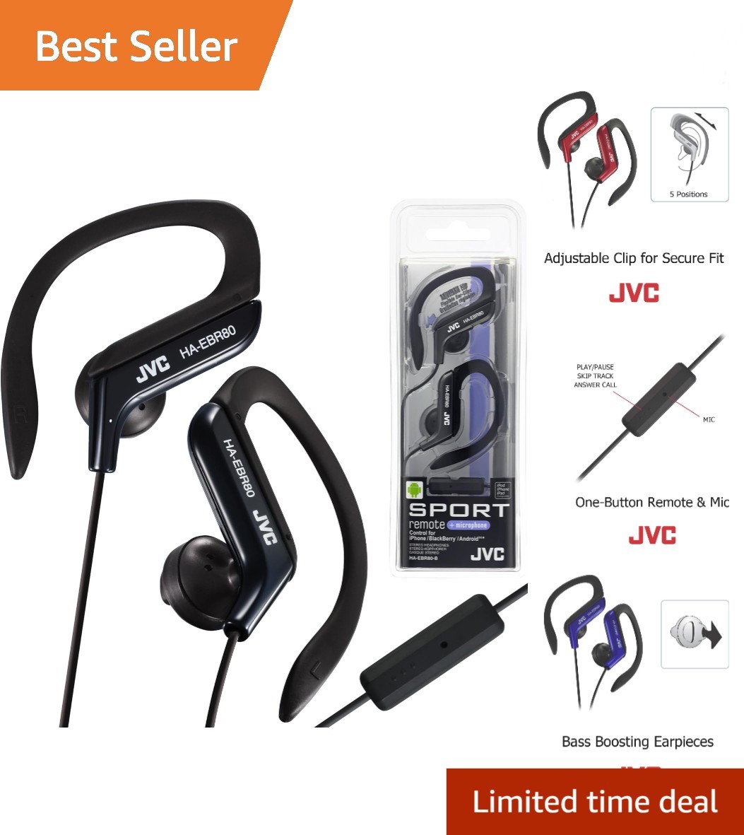Retractable Cable In-Ear Sports Headphones – Touch Control for Comfort