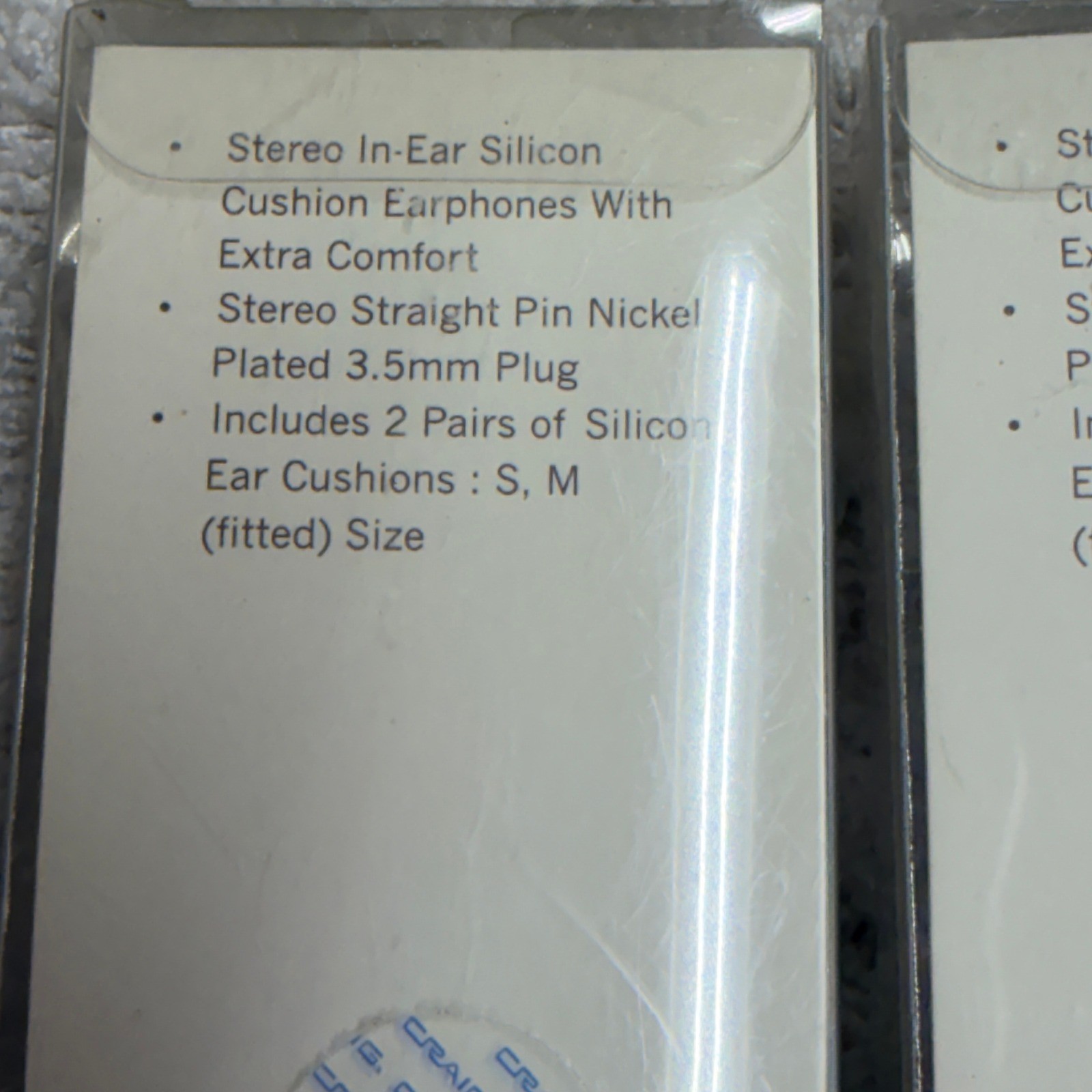 Craig Stereo In-Ear Earbuds 3 Pack Wired 3.5mm Jack Black Blue White CHP4807 NEW