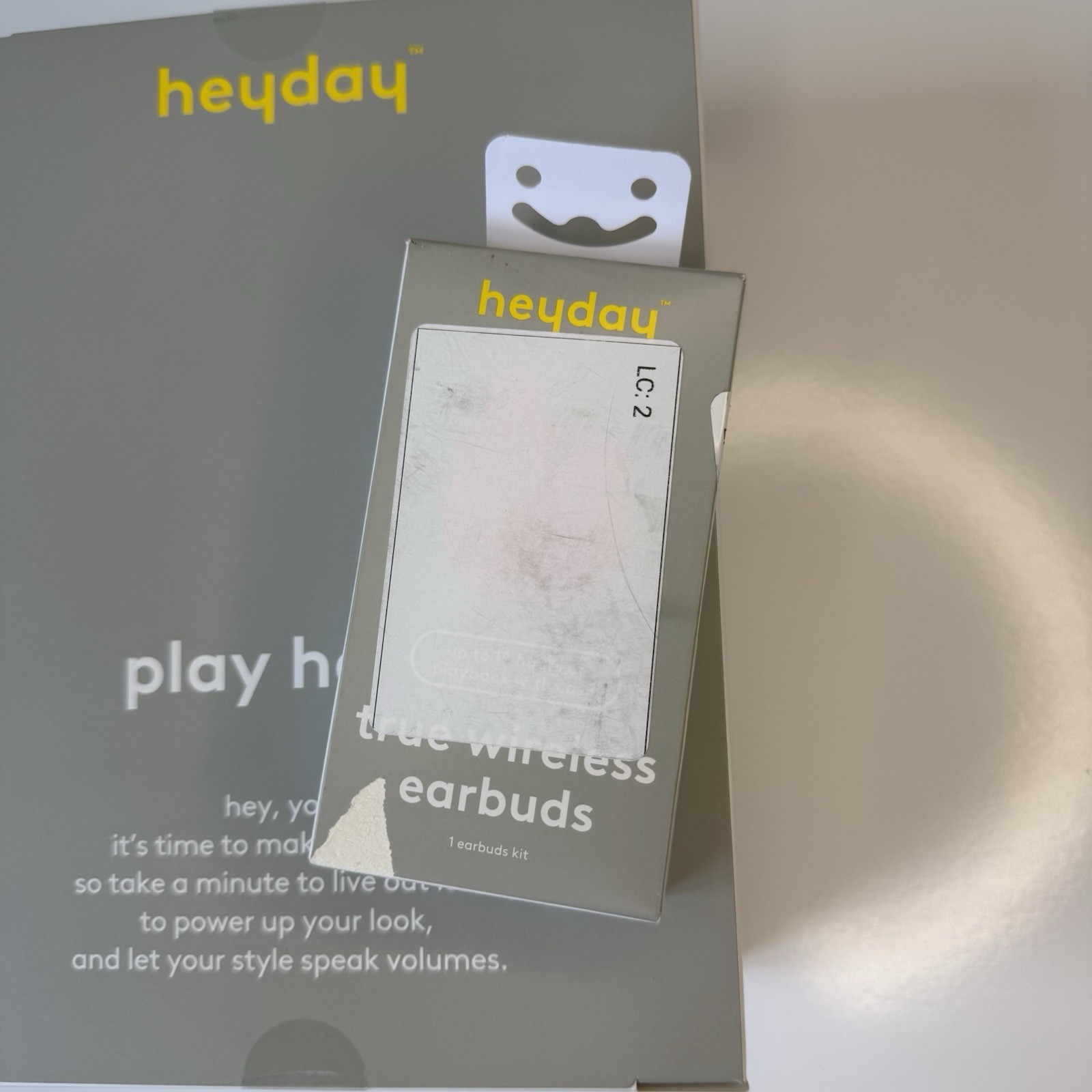 2 Pairs Heyday Headphones Set – Wired Over-Ear Headphones + Wireless Earbuds