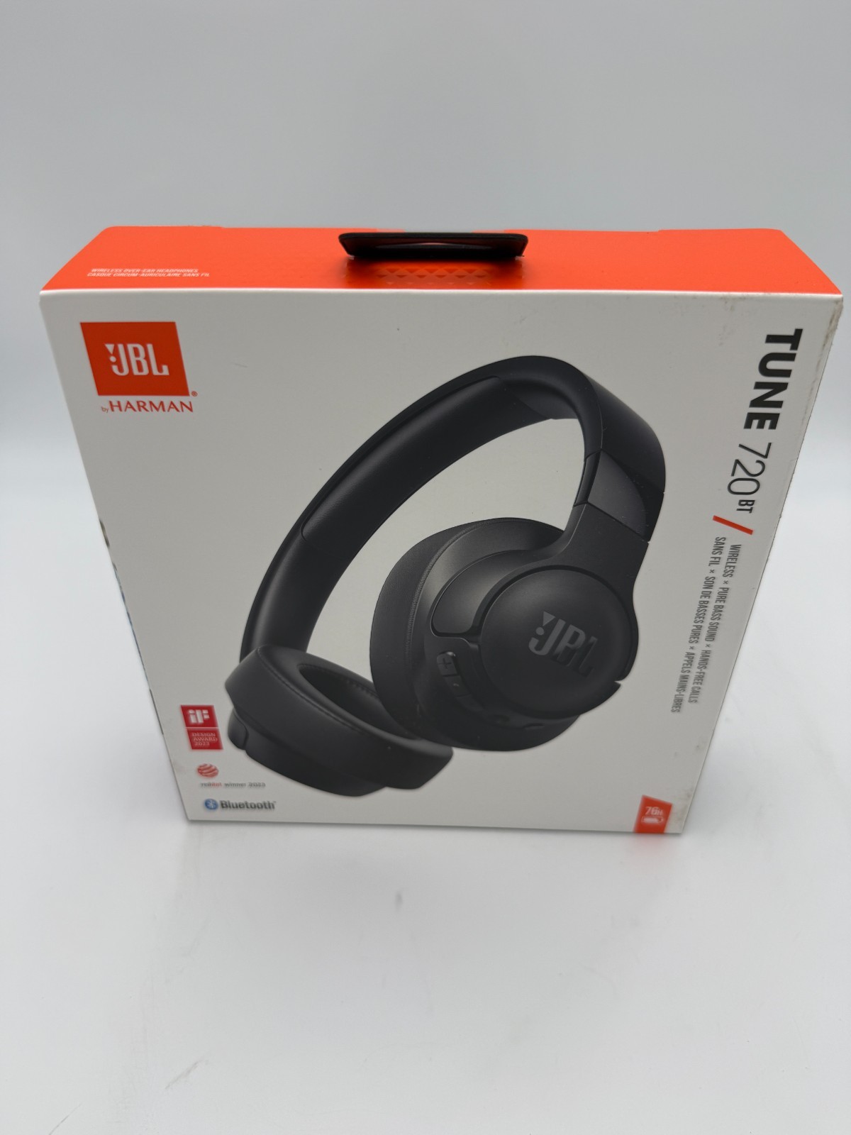 JBL Tune 720BT Wireless Bluetooth Over-Ear Headphones Black NEW