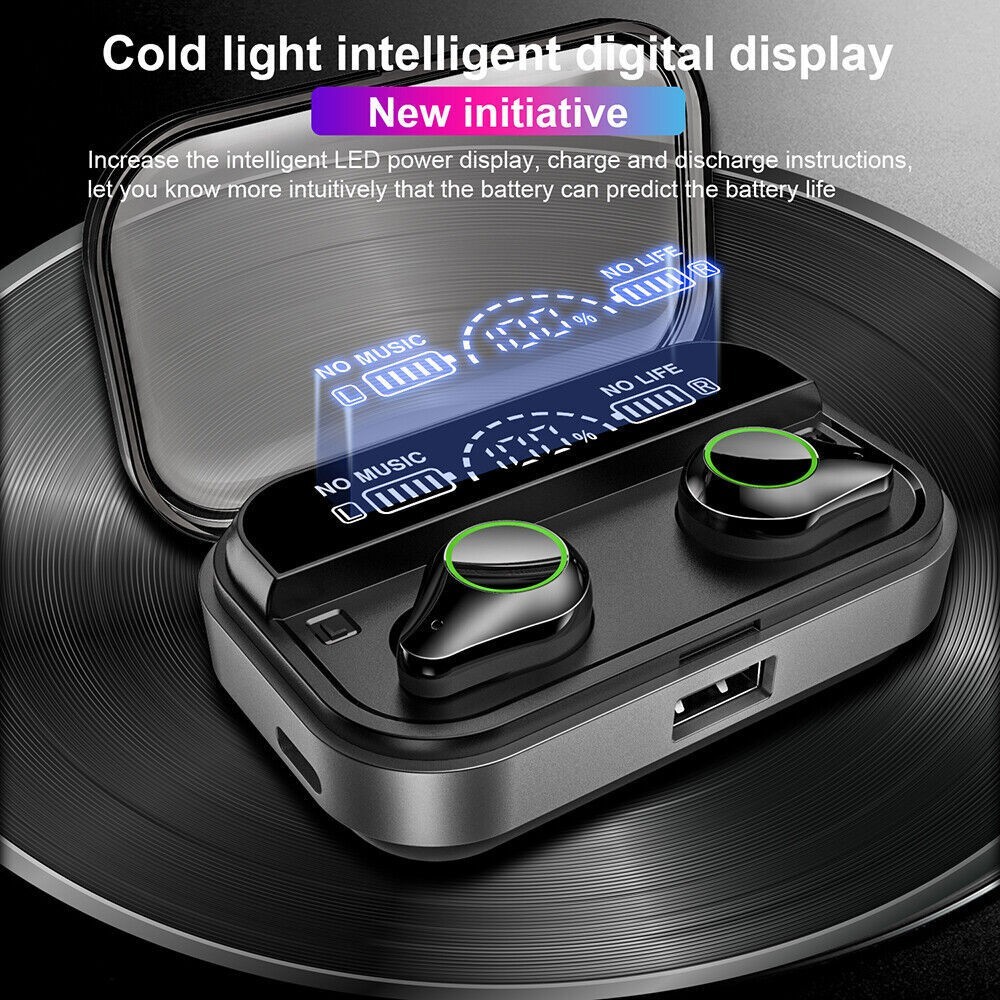 Bluetooth Earphone Wireless Earbuds Headphones Headset for iPhone Cell Phone