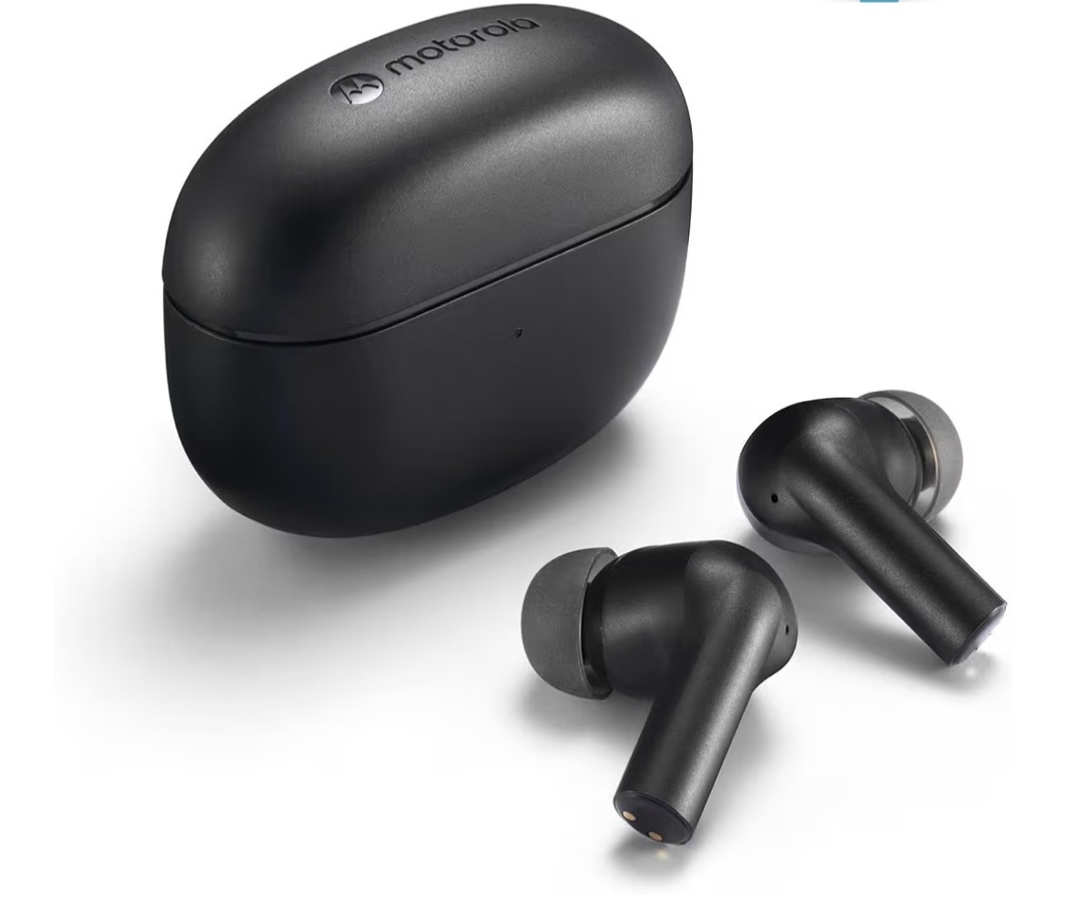 Motorola Sound Moto Buds 500 ANC True Wireless Earbuds, IPX4 Water Resistant Tou