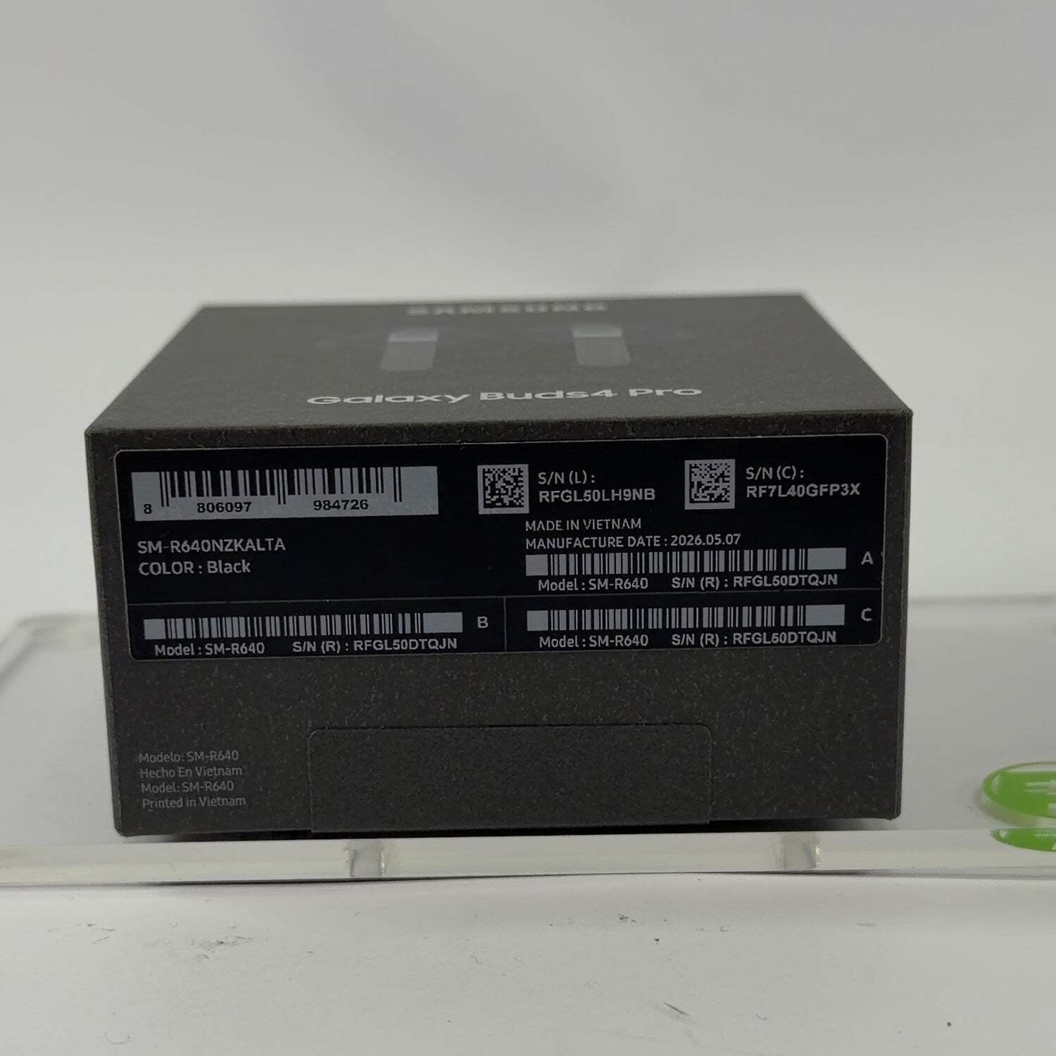New Samsung Galaxy Buds4 Pro (ANC) Black SM-R640