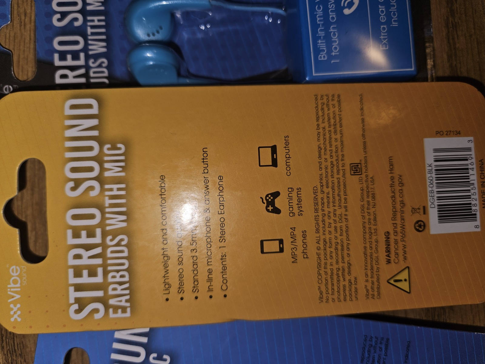 Stereosound Earbuds With Mic bundle 3 pack