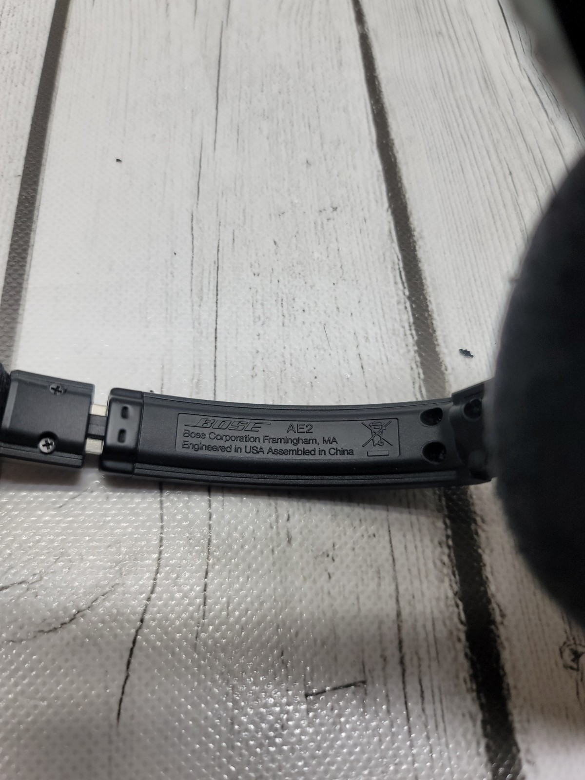 Bose AE2W Soundlink Black Headphones Works No Control Module