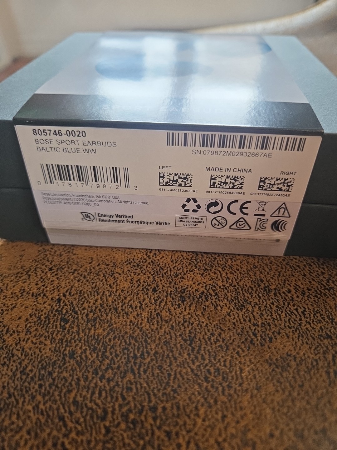 NEW SEALED – Bose Sport Earbuds True Wireless Earphones – Blue