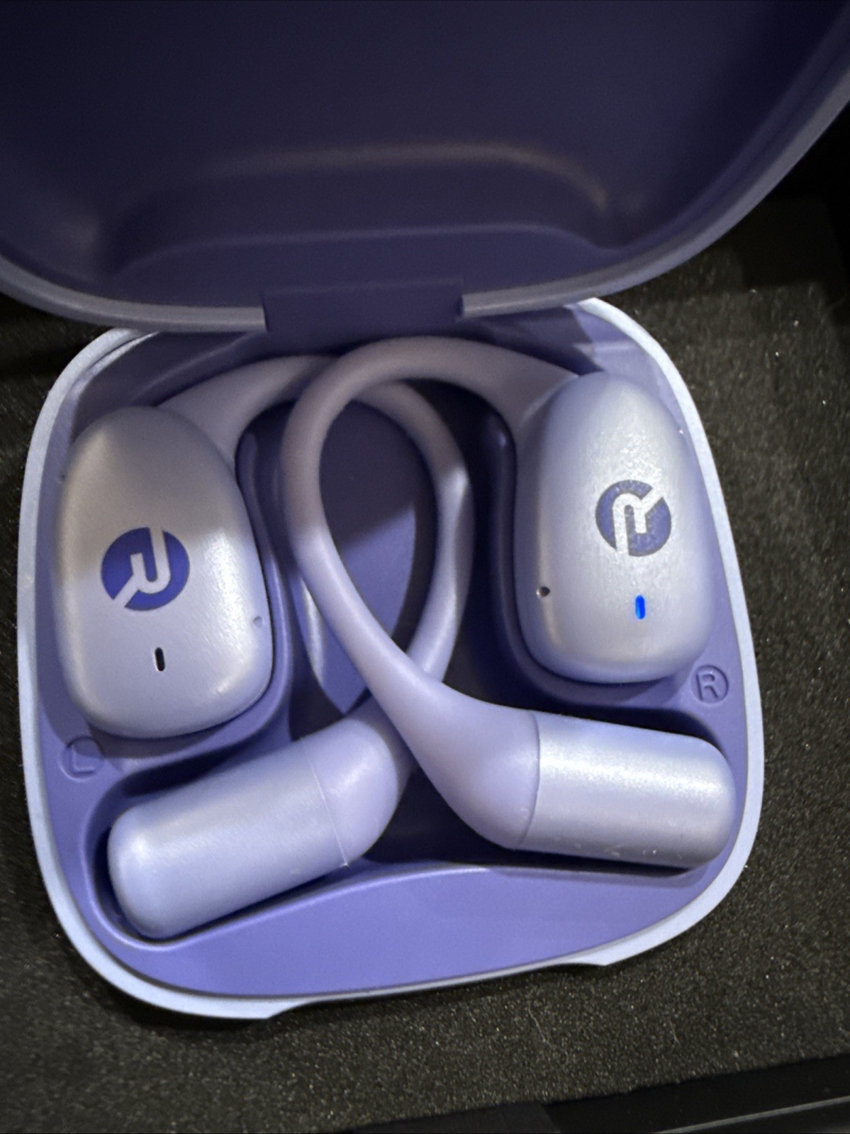Raycon Essential Open Earbuds – Wireless Bluetooth Headphones – Purple RBO715