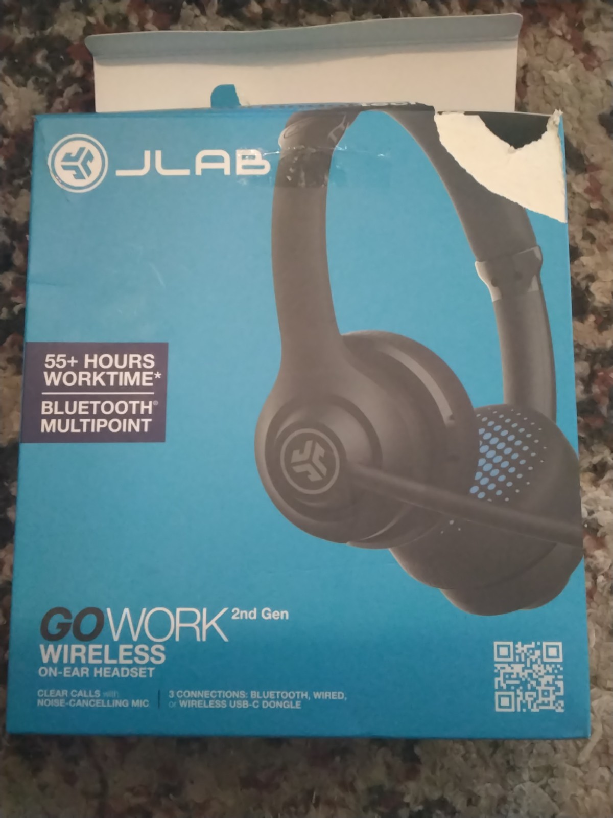 JLAB GO WORK BLK4 GO Work Wireless Or Wired Office Headset Black