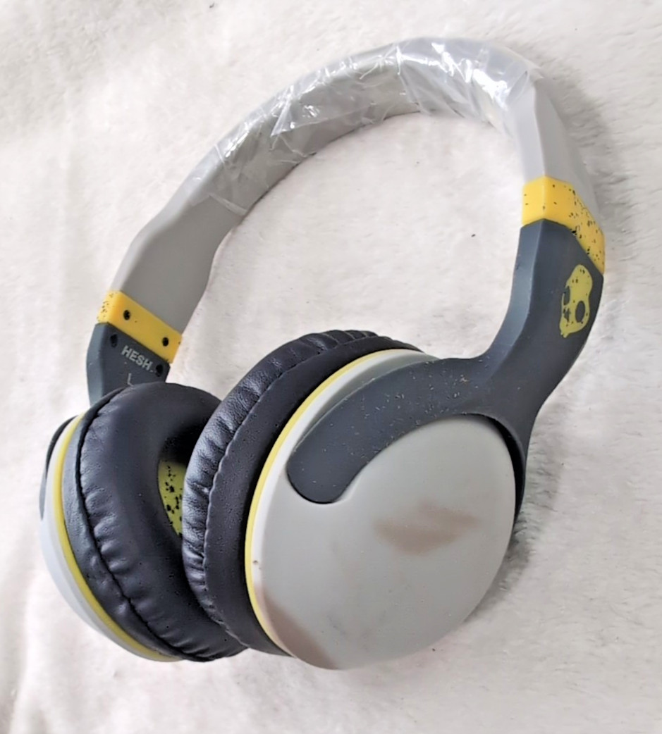 OPEN BOX-Skullcandy Hesh Wired Over the Ear Headphones Gray Lime Green -S&H PAID