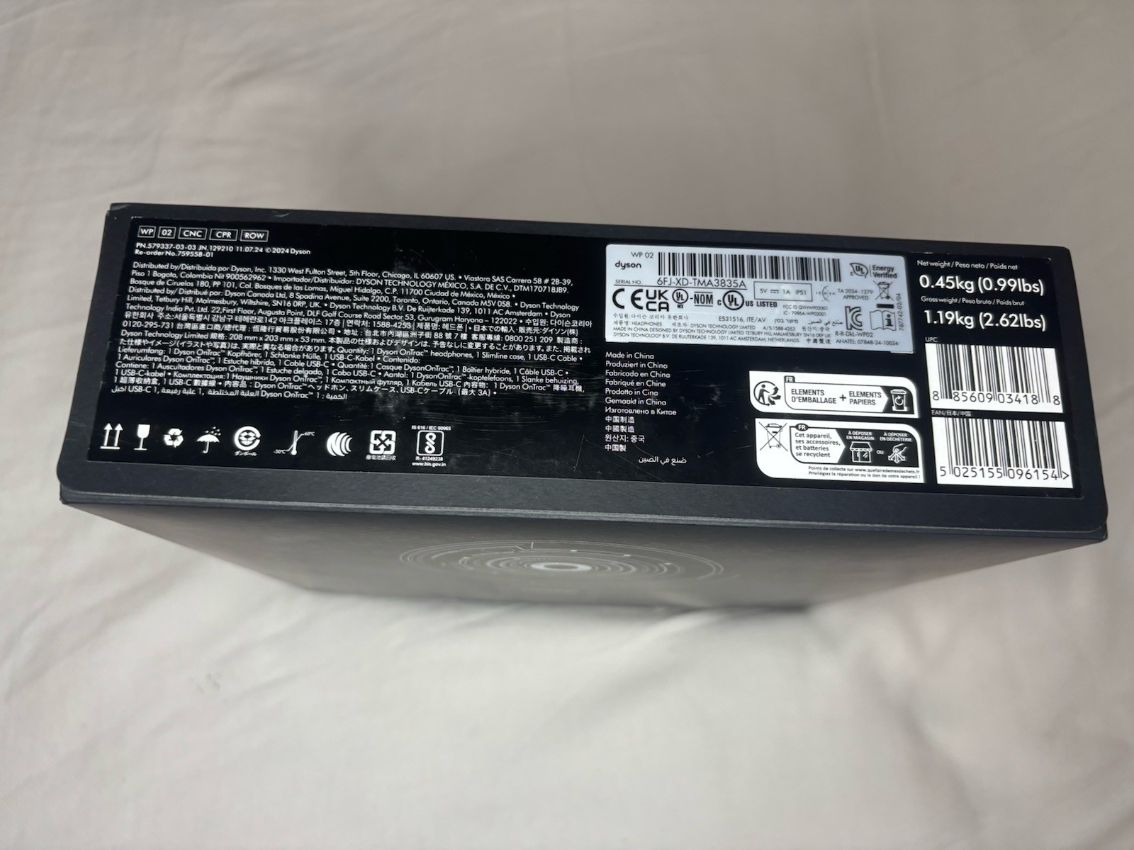 Dyson OnTrac Wireless Bluetooth Noise-Cancelling Headphones CNC Copper SEALED