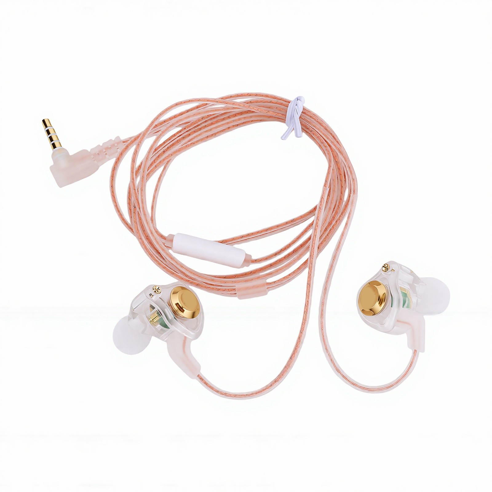 Wired Gaming Earbuds With Mic HiFi Deep Bass 3.5mm Wired IEM Gaming Headpho HCTQ