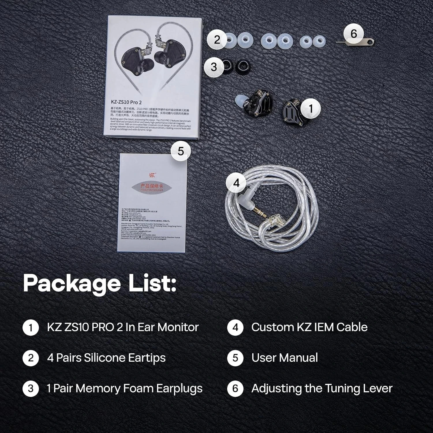 KZ ZS10 PRO 2 in Ear Monitor Headphones, 4-Level Tuning Switch, 1DD+4BA 🔥New🔥
