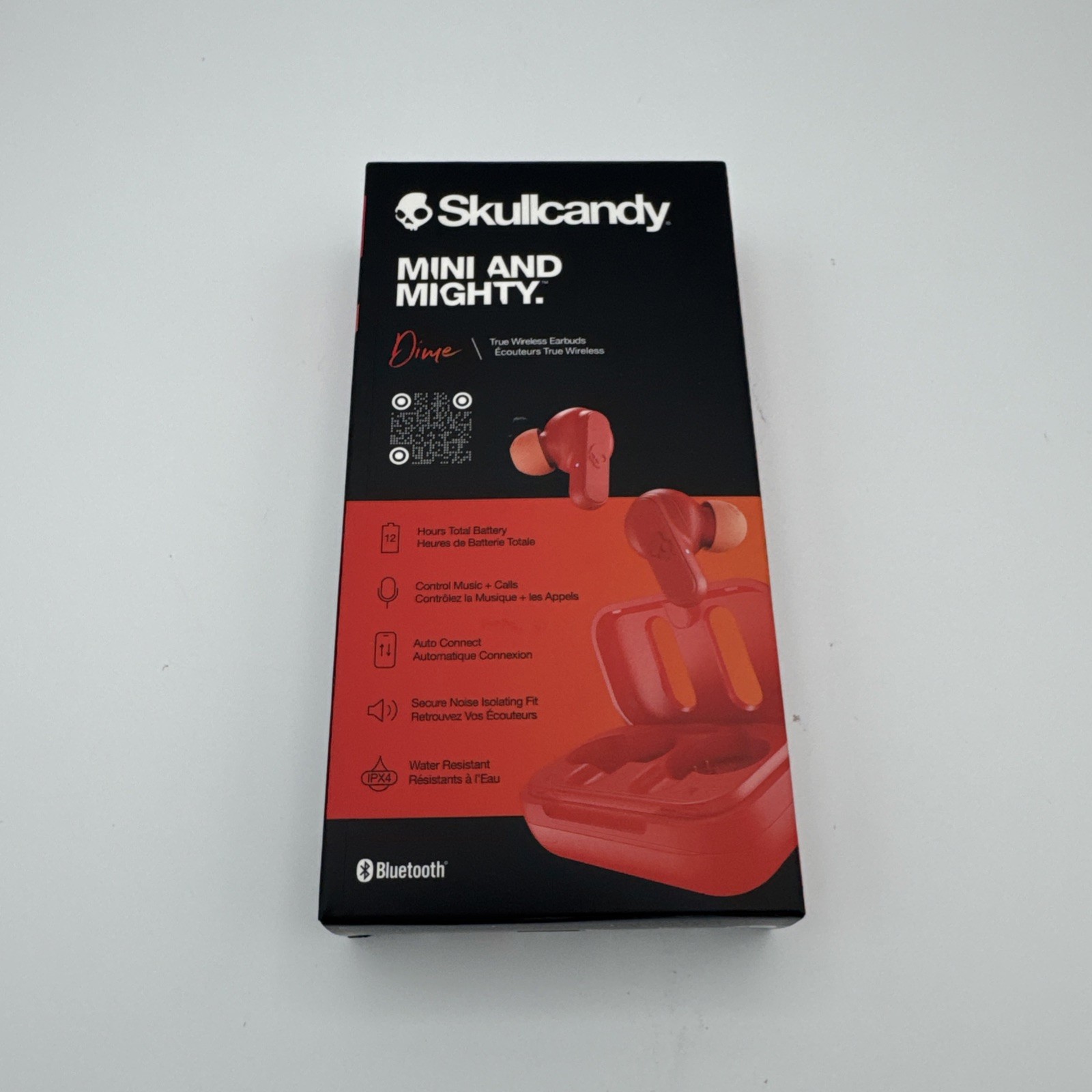 Brand New Skullcandy Dime True Wireless In-Ear Earbud – True Red (S2DMW-P740)