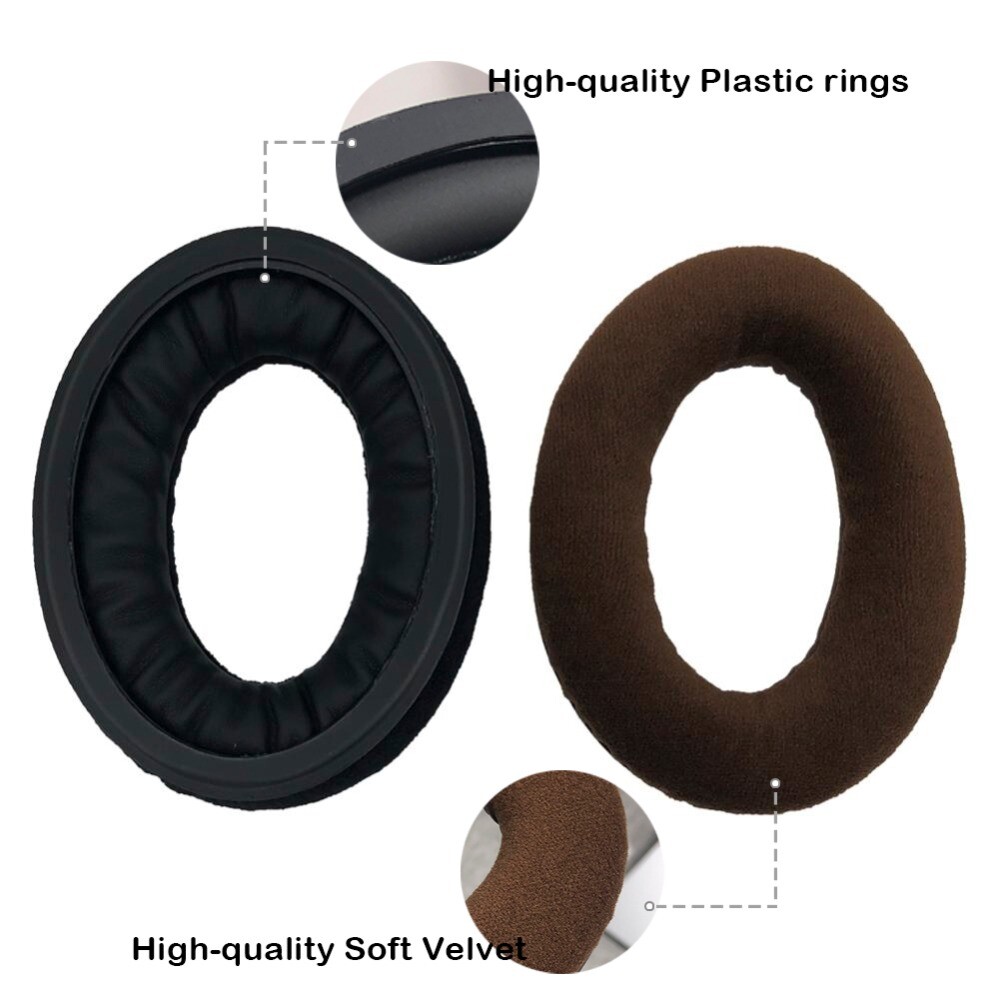 Velvet EarPads for Sennheiser HD569 HD598 HD598SE HD599 Headband Armuff Cushion