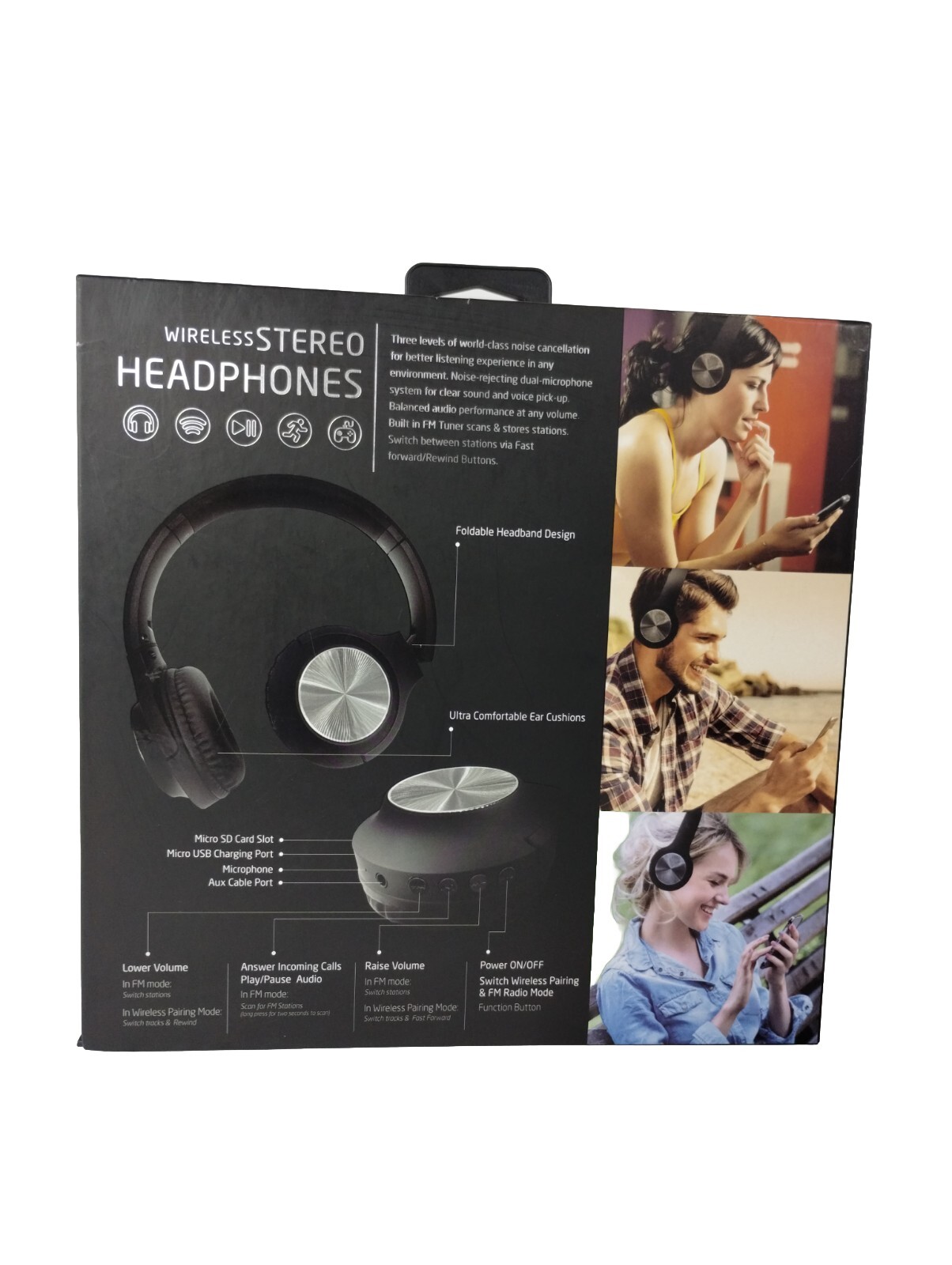 Wireless Stereo Over-Ear Headphones Compatible With Most Gaming Controls.