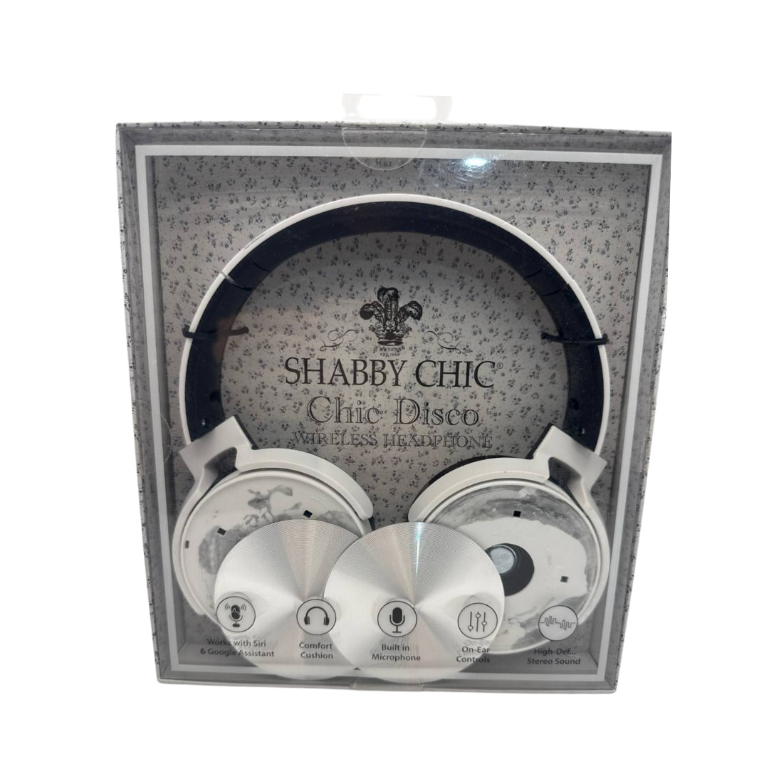 Shabby Chic Disco Wireless Headphones On-Ear Stereo Foldable Not working READ