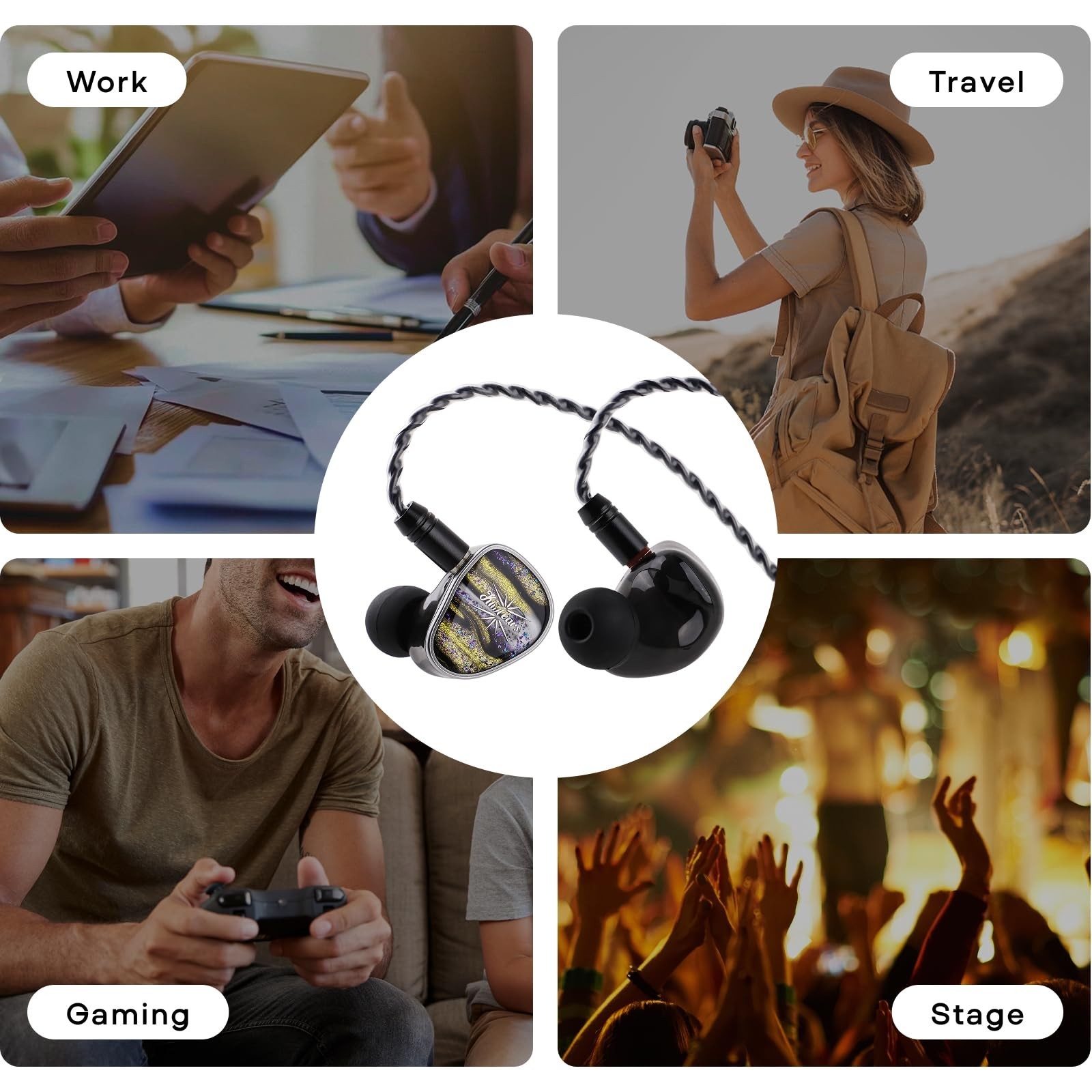 Linsoul Kiwi Ears Étude 3BA+1DD+1BN Hybrid Driver IEMs