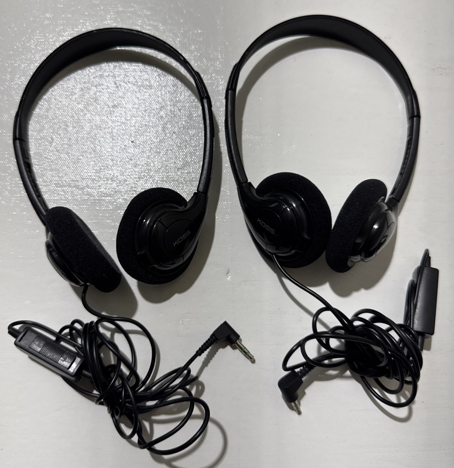 Vintage Lot Of 2 Koss HP/6 Stereo Headphones with Volume Control General Motors
