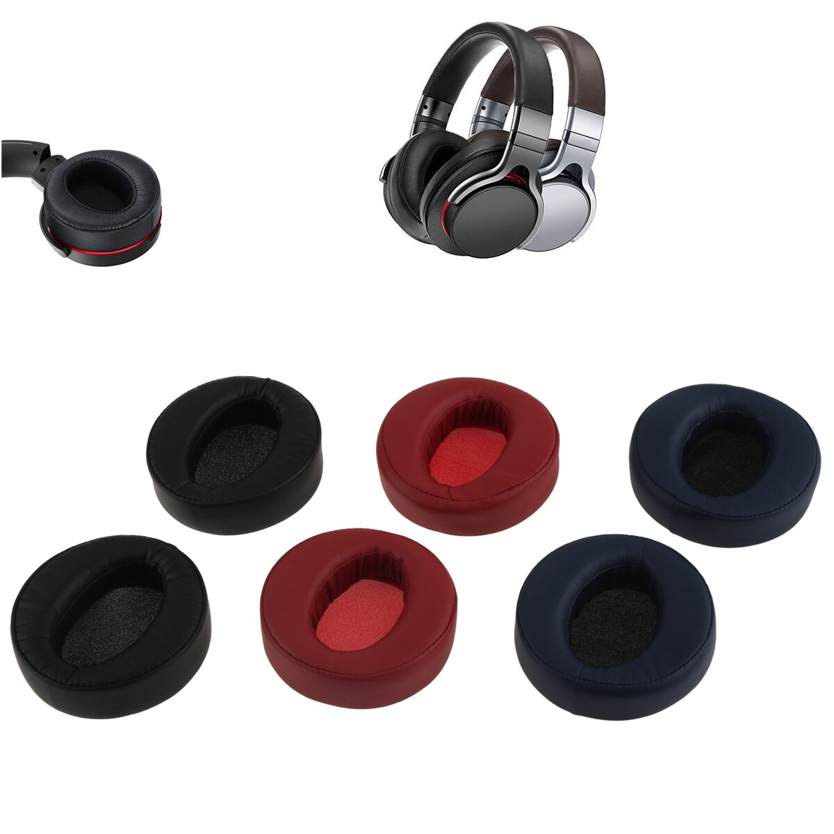 1 Pair Headphone Sponge Ear Pads for SONY MDR-XB950BT MDR-XB950N1 MDR-XB950B1