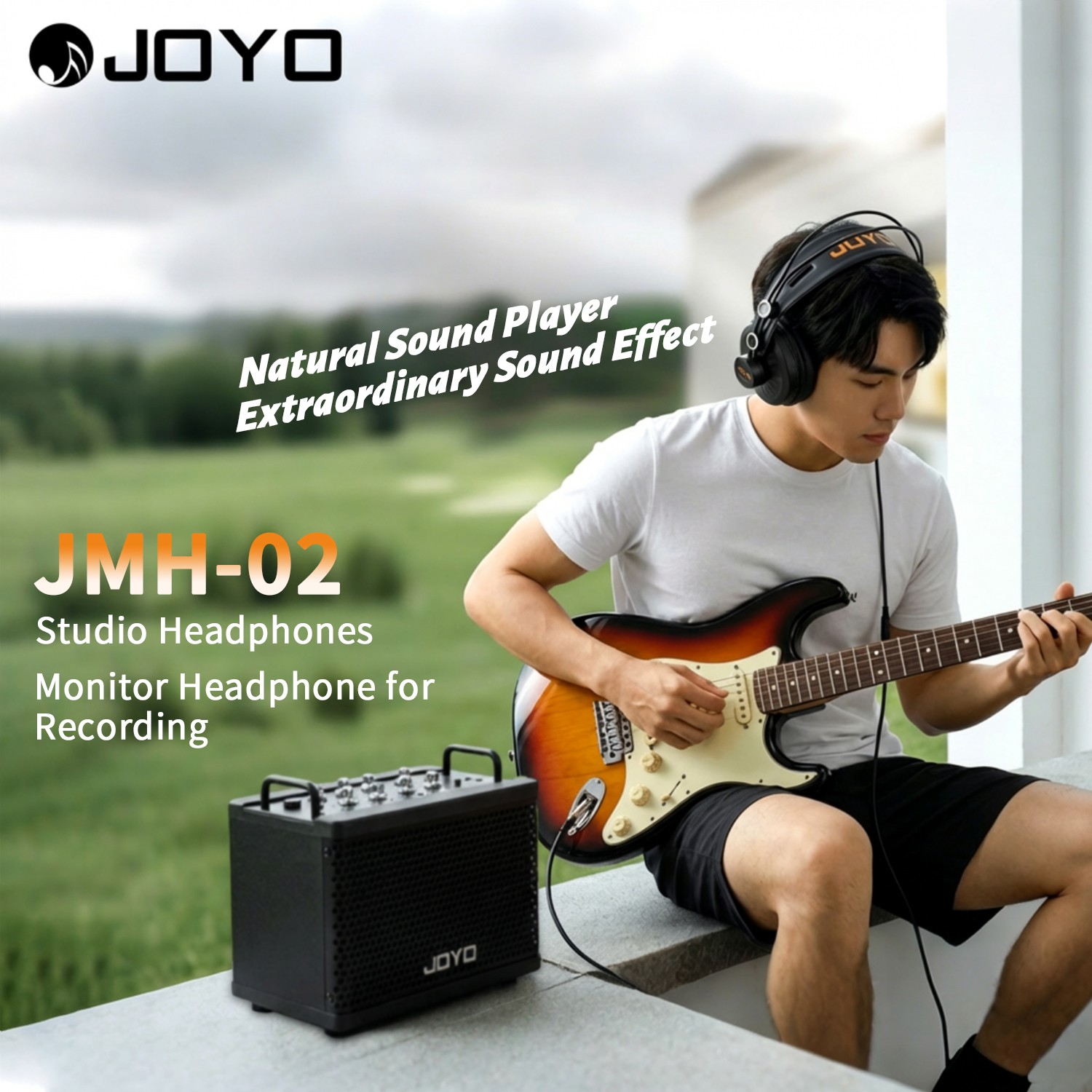 JOYO Wired Stereo Monitor Headphones Studio Headphones Over Ear Noise Canceling