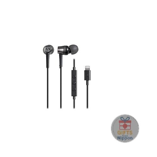 Audio Technica ATH-CKD3Li BK Lightning Earphones w/Mic Black 1.2m Canal Type