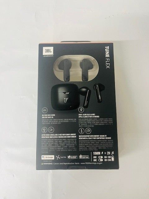 JBL Tune Flex Earbuds in Black- NEW IN BOX