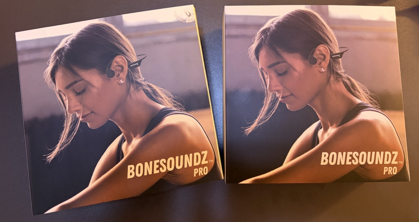 Bonesoundz Pro Bone Conduction Headphones Pink Waterproof Bluetooth Open Box