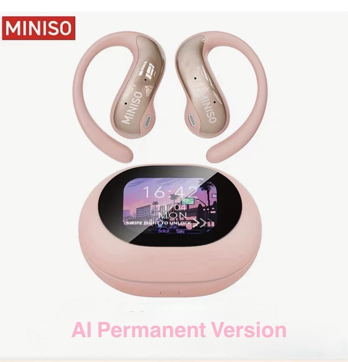 MINISO MS188 Wireless Earbud High Def Voice Open Ear AI 150 Language Translation