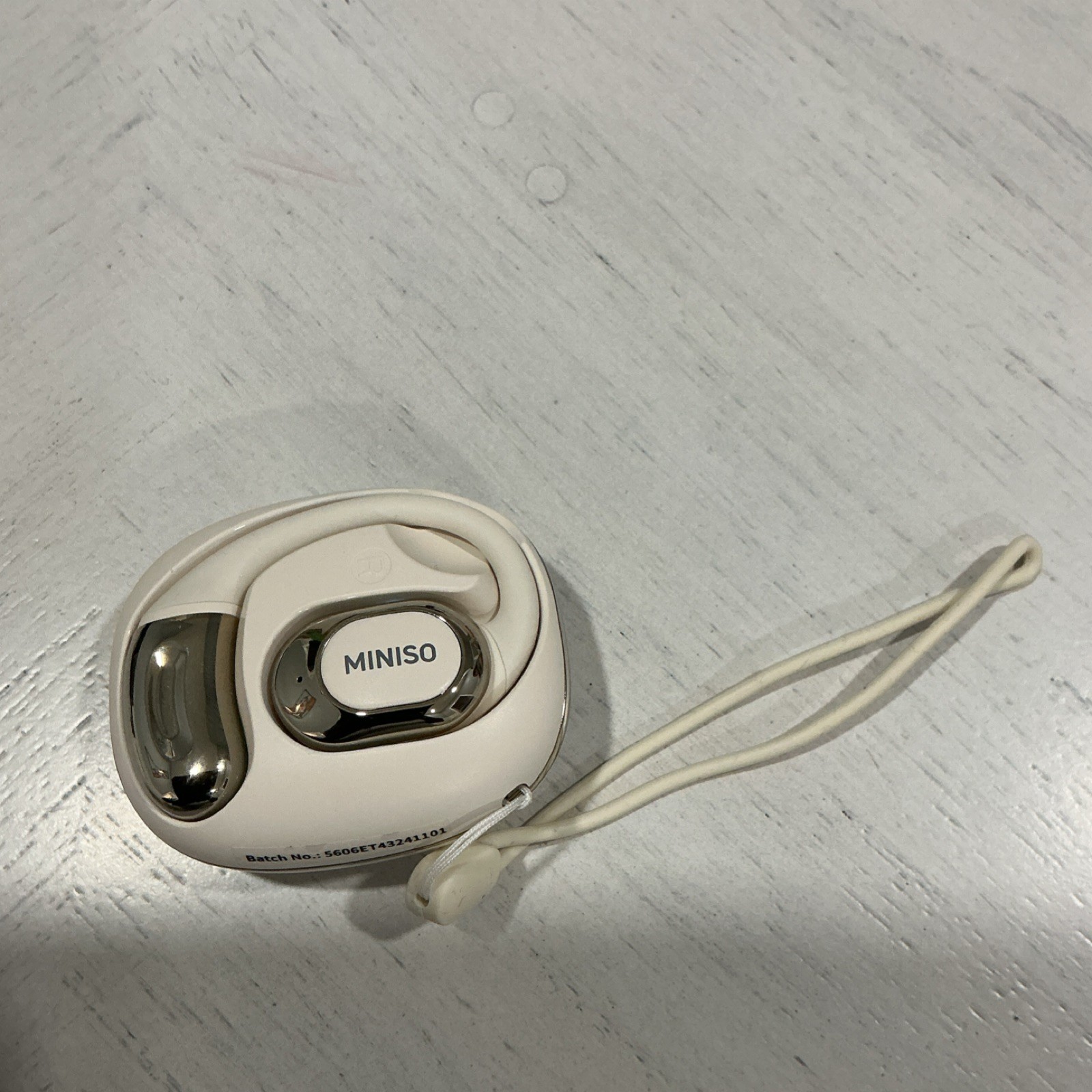 MINISO MS156 Wireless Bluetooth Earbud, HD Voice, Long-Lasting Endurance, White