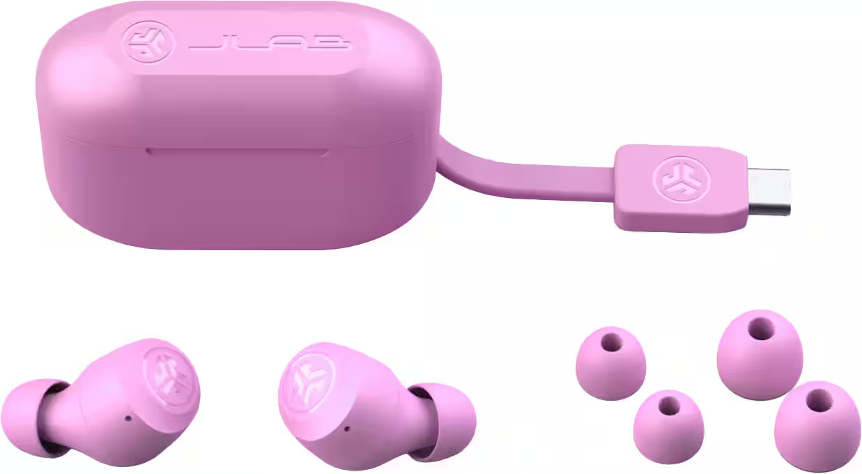 JLab – GO Air POP True Wireless In-Ear Bluetooth Headphones – Pink