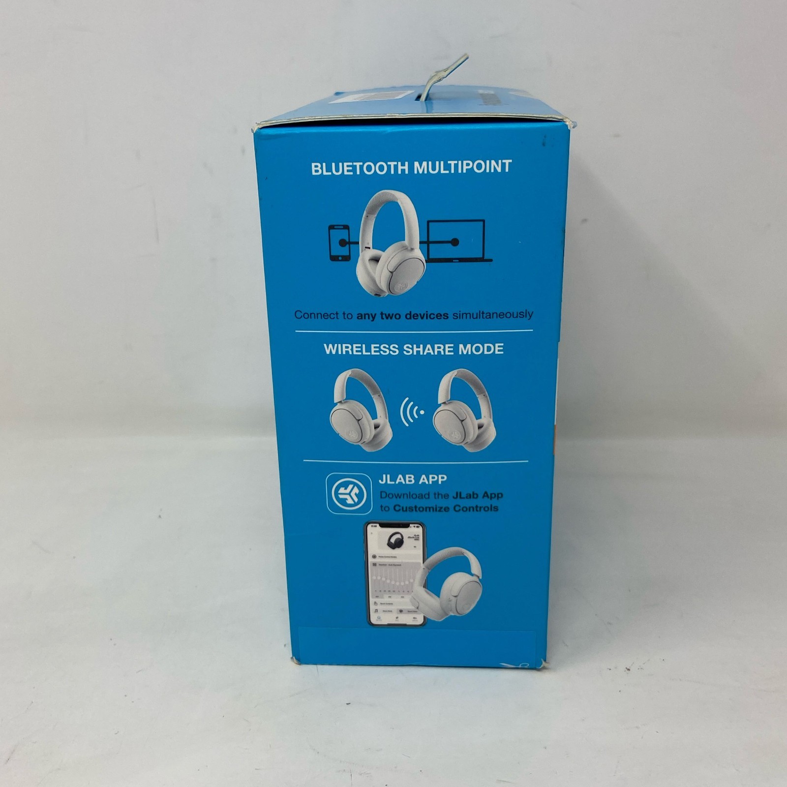 JLab JBuds Lux ANC Wireless Over-Ear Headphones Cloud White