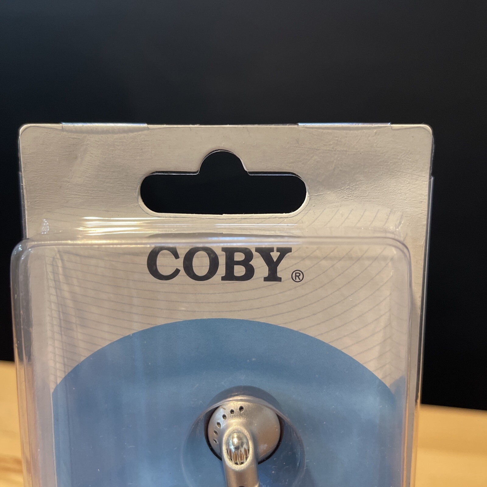 Coby CVE05 Headphones – Silver Digital Stereo headphones With 3.5mm Lshape Port