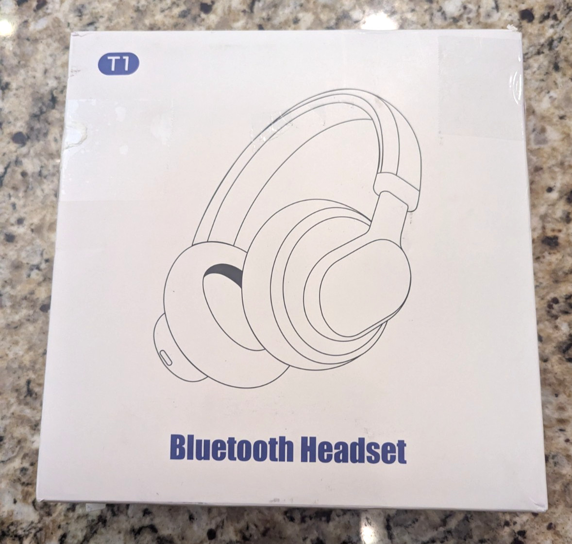 Wireless Bluetooth Headset Over Ear Headphones T1 Grey