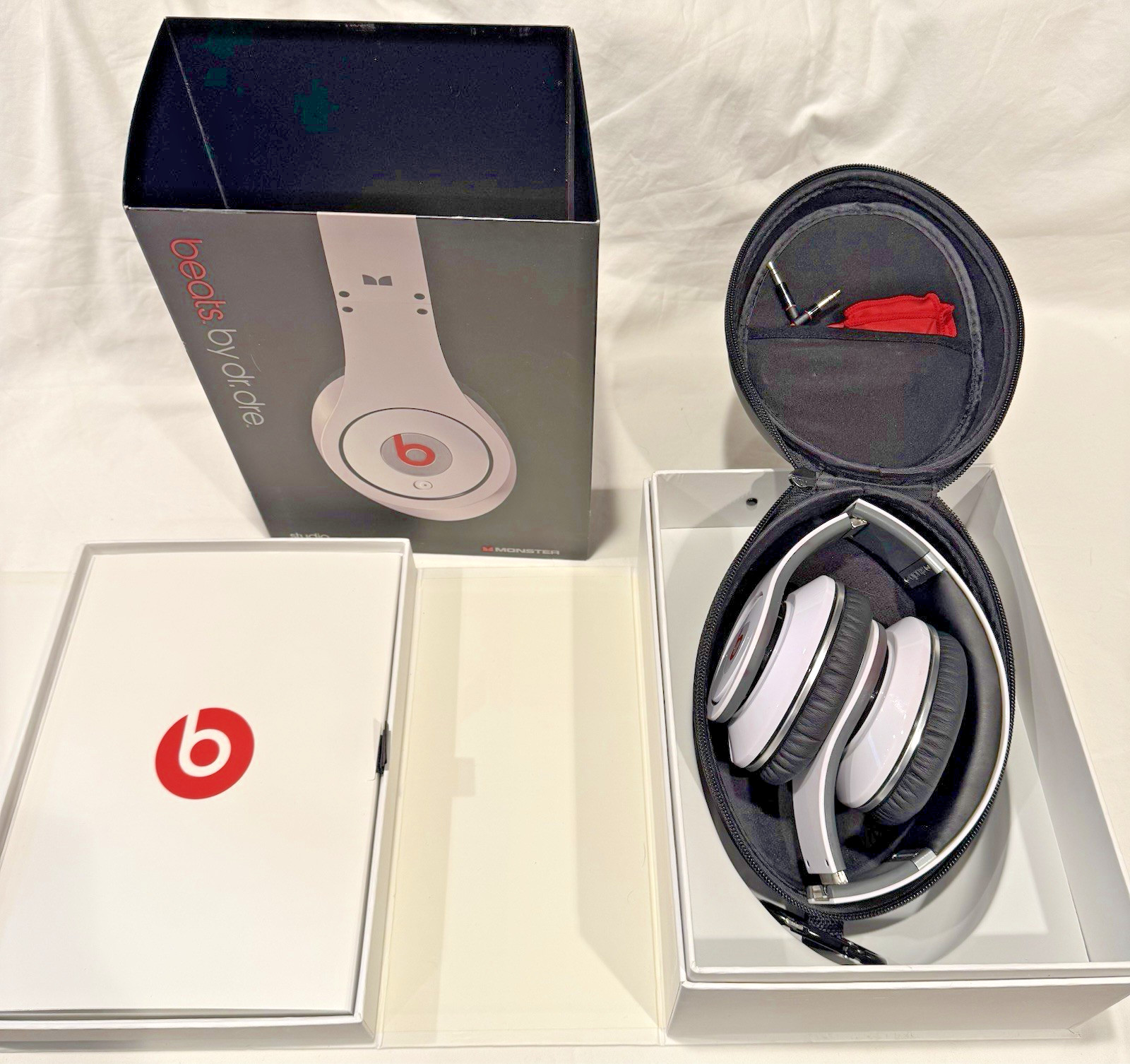 Beats by Dr. Dre Studio Monster Era White Over-Ear 3.5mm Hi-Def Iso Headphones