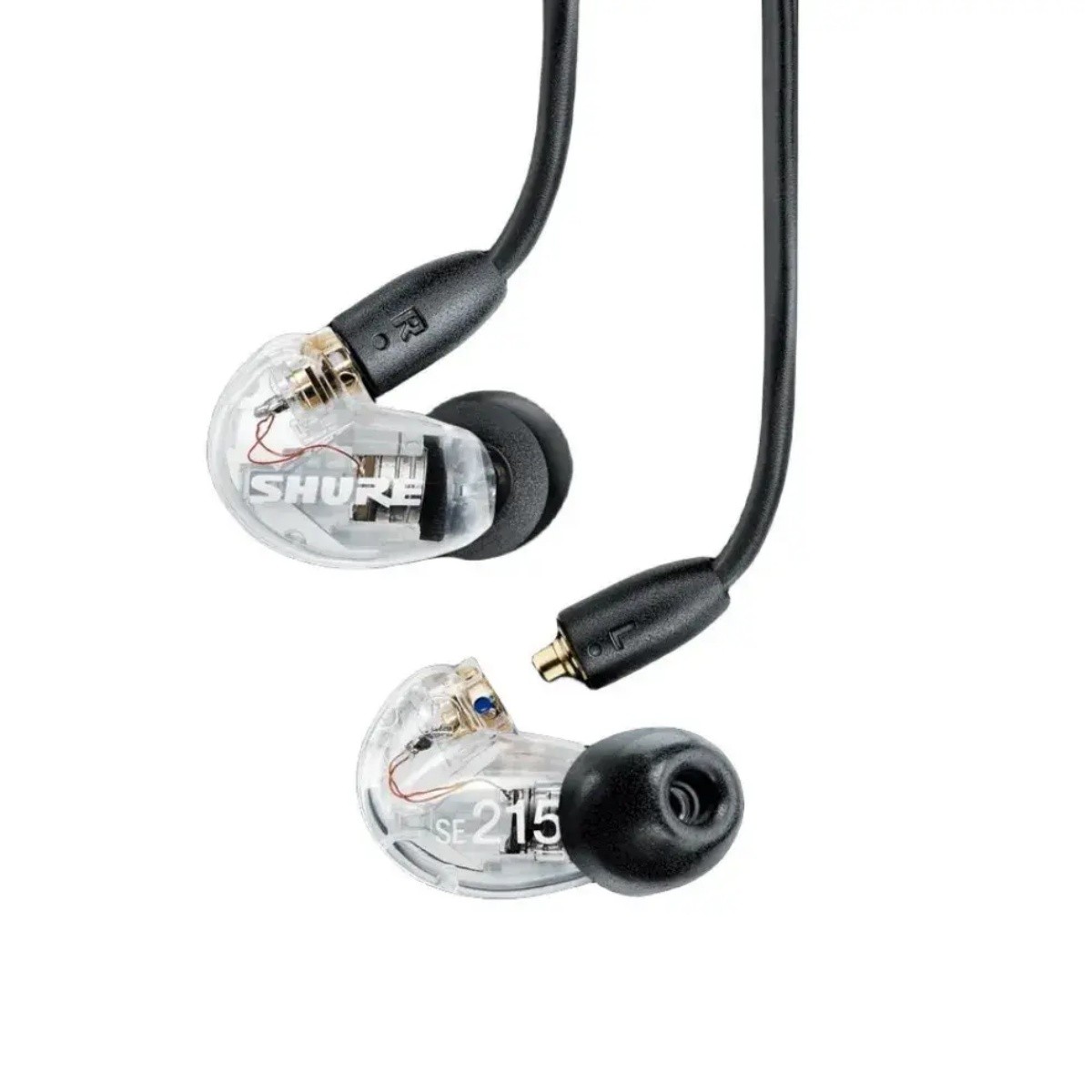 Shure SE215 Sound Isolating In-Ear Earbuds 3.5 mm jack wired Headphones Clear US
