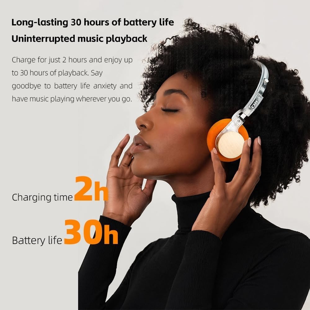 FiiO EH11 Lightweight Over-Ear Bluetooth Headphones, LDAC,Dual Device (Cyan)