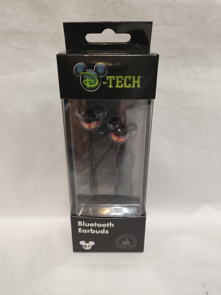 Mickey Mouse Bluetooth Earbuds D-Tech NEW Headphones Music Red Black And Yellow