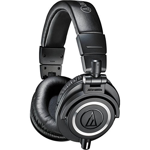 Audio-Technica ATH-M50x Professional Monitor Headphones, Black