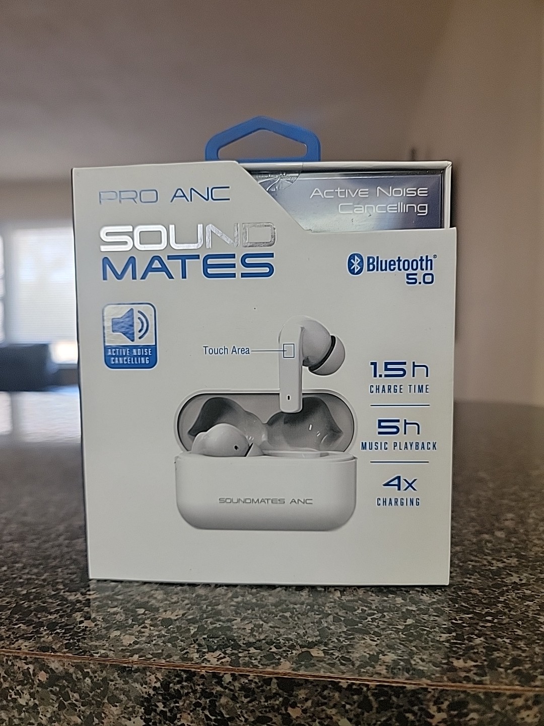 Tzumi SoundMates Pro ANC Bluetooth 5.0 Wireless Earbuds – White