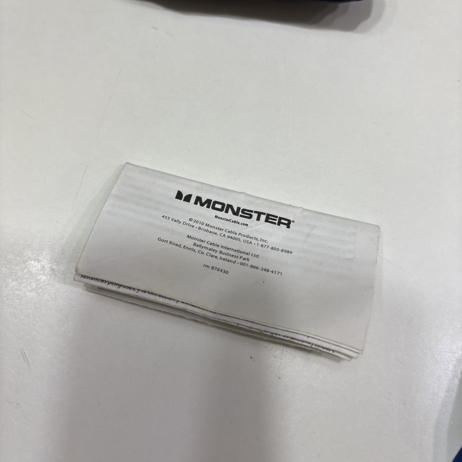 Monster Isport In-Ear Wired Water Proof Headphones Blue Control Talk Read Desc.