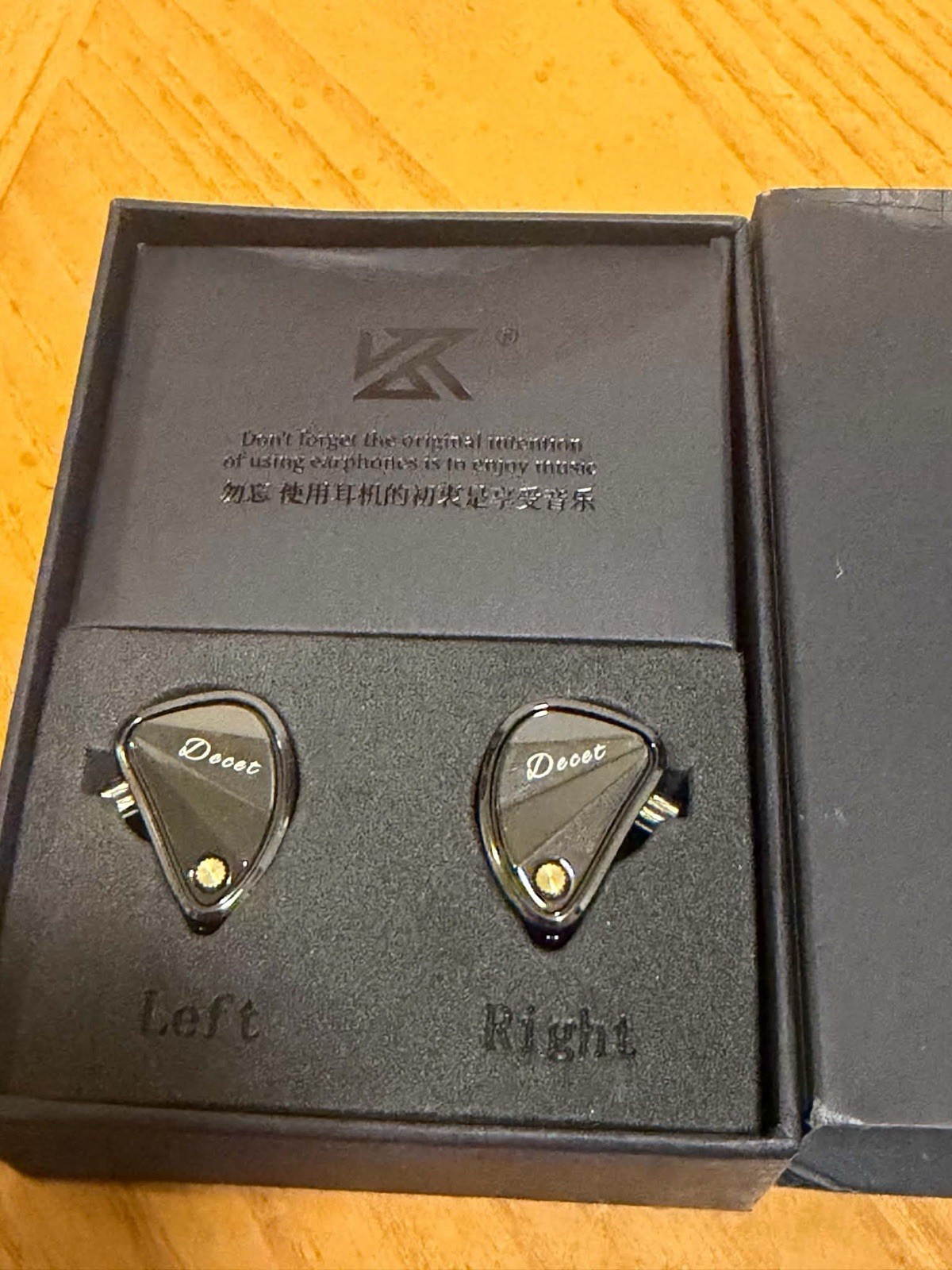 KZ Decet Dynamic Drive Earphones Adjustable Earbuds