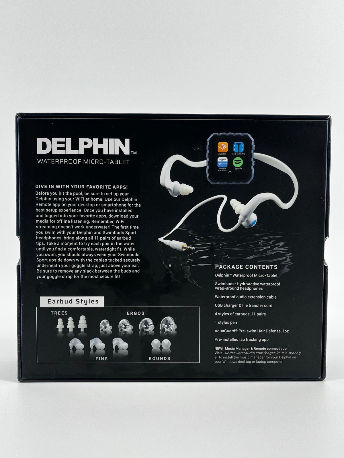 Underwater Audio Delphin 1 Waterproof Micro-Tablet for Listening to Music $399