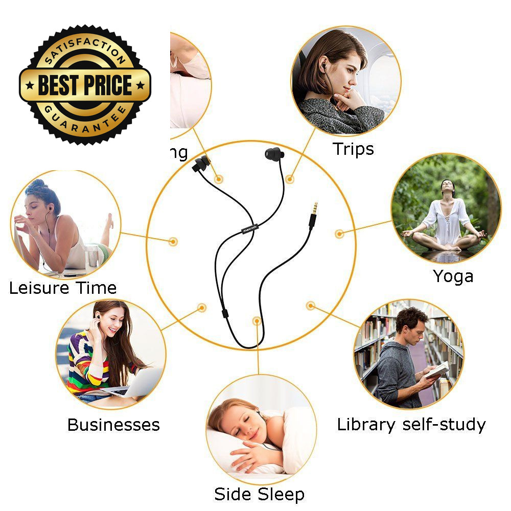 MAXROC Sleep Earplugs – Noise Isolating Ear Plugs 1 Count (Pack of 1), Black